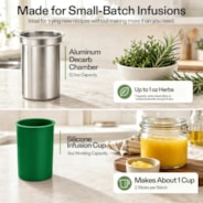 Herbal Butter Maker, 2-in-1 Decarb & Infuse Machine with Adjustable Time & Temperature for Olive Oil, Tinctures, Gummies & DIY Recipes