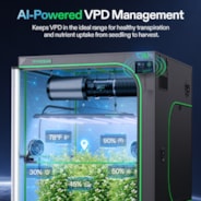 Smart AI Grow Tent System 5x5 Indoor Smart Grow System with Self-Learning AI Controller, Dynamic Airflow & Tunable Spectrum, Automated Climate Control, 2000D Mylar Tent 60"x60"x80"