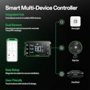 Smart Grow Tent Kit GIY-SE-22 2x2, 1-Plant Complete System, with WiFi E42A Controller, 100W AeroLight SE LED Grow Light, and 4-inch AeroZesh S4 Ventilation Combo