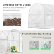 VIVOSUN 10x7x7 ft. Large Walk in Greenhouse Tunnel Garden Plant Hot House