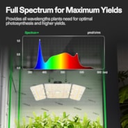 Complete Grow Tent Kit 4x4 Indoor Grow System with GrowHub WiFi Controller, Efficient Ventilation & Full-Spectrum LED Grow Light, 1680D Mylar Lightproof Tent 48"x48"x80"