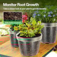 40 Packs 3/4/5/6 Inch Clear Nursery Pots with Drainage Holes