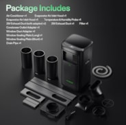 AeroLush C08 Intelligent Air Conditioner, 4-in-1 Function, with Temperature & Humidity Sensor Probe