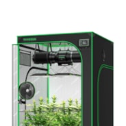 Smart Grow Tent System 4x4,4-Plant Kit,400W Led Grow Light with Integrated Circulation Fan, WIFI Automate Ventilation Controls