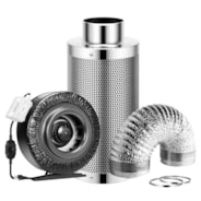 Air Filtration Kit Z8 8″, Inline Fan Z8 with Variable Speed Controller, Carbon Filter & Ducting Combo