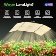 LumaLight LED Pflanzenlampe – Vollspektrum Pflanzenlampe, 200W, Smart Dimmbar & High-PPFD für Indoor-Pflanzen, Setzlinge, Gemüse & Blüte