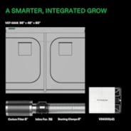 Standard Grow Tent Kit GIY-G84 4x8, 16-Plant Complete System, with 2x 400W VS4000 LED Grow Light, and 8-inch Ventilation Combo