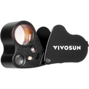 30X-60X Jewelers Loupe Magnifier with LED Light (1-Pack Black)