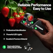 30X-60X Jewelers Loupe Magnifier with LED Light (2-Pack Black)