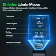 AeroFlux Smart Grow Tent Heater with VPD Control, 700W PTC Heating, Plant Heater with 5 Power Levels, App Control, Overheat & Tip-Over Protection