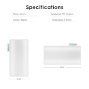 4 Inch Prefilter for 4" Carbon Filter, White, 2 Pack