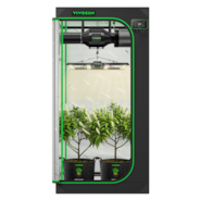 Smart Grow Tent Kit 3x3 Complete Indoor Grow System with Smart Controller, Full-Spectrum LED Grow Light & Ventilation Automation System, 1680D Mylar Tent 36"x36"x72"