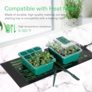 VIVOSUN 6-Pack Seed Starter Trays, 72-Cell Seed Starter Kit with Humidity Dome