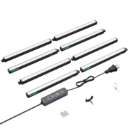 T5 Grow Lights for Indoor Plants, 5000K Full Spectrum 56W (8 x 7W), 1FT LED Plant Light Strip with Timer & Dimming Controller for Seed Starting, 8-Pack