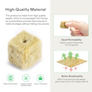 1" Rockwool Grow Cubes, 4 Sheets of 200 Plugs