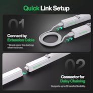 T5 Linear Grow Lights, 5000K Full Spectrum LED Grow Lights for Indoor Plants, SGS Compatible, 6W/Bar, 1ft, 4-Pack