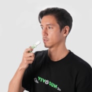 4” Classic Spoon Pipe, Glass Dry Pipe with Single Hole Push Bowl, Green