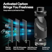Smart Air Filtration Kit 8″, AeroZesh T8 Inline Fan with E12 Speed Controller, Carbon Filter & Ducting Combo