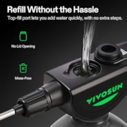 Battery Powered Sprayer 0.5Gallon, Electric Spray Bottle USB Rechargeable, 2.2 Ah Battery