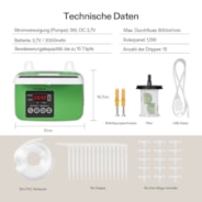 Solar Automatisches Tropfbewässerungsset mit Timer, Bewässerungssystem für 15 Pflanzen im Garten