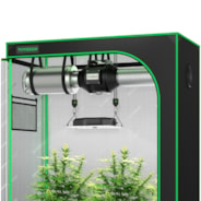 Standard Grow Tent Kit GIY-42 4x2, 2-Plant Complete System, with 100W VS1000 LED Grow Light, and 4-inch Ventilation Combo