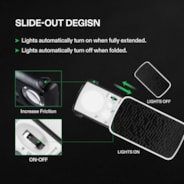 Jewelry Loupe Magnifier 30X 60X 90X LED Lighted Eye Loupe