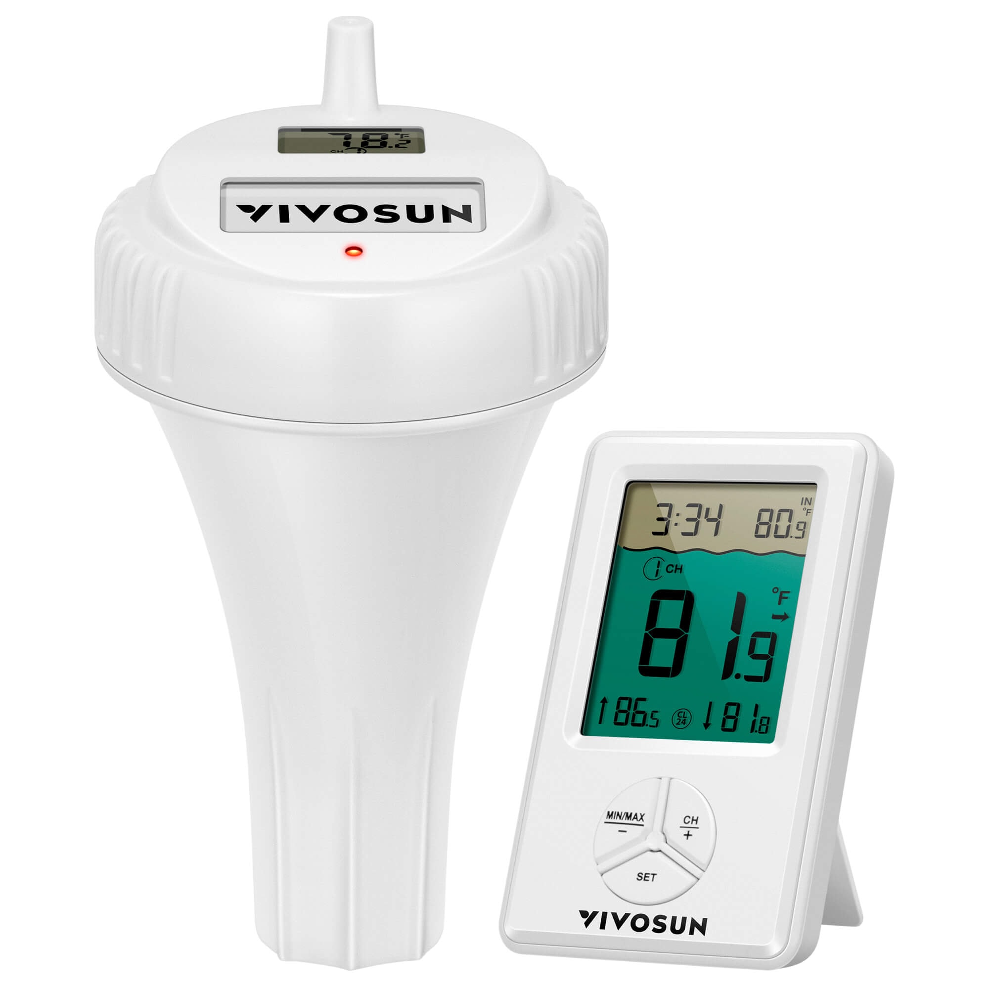  VIVOSUN Indoor Outdoor Thermometer Wireless Digital Hygrometer  Temperature and Humidity Monitor with Touchscreen LCD Backlight, and  AeroLab THB1 Bluetooth Hygrometer Thermometer : Patio, Lawn & Garden
