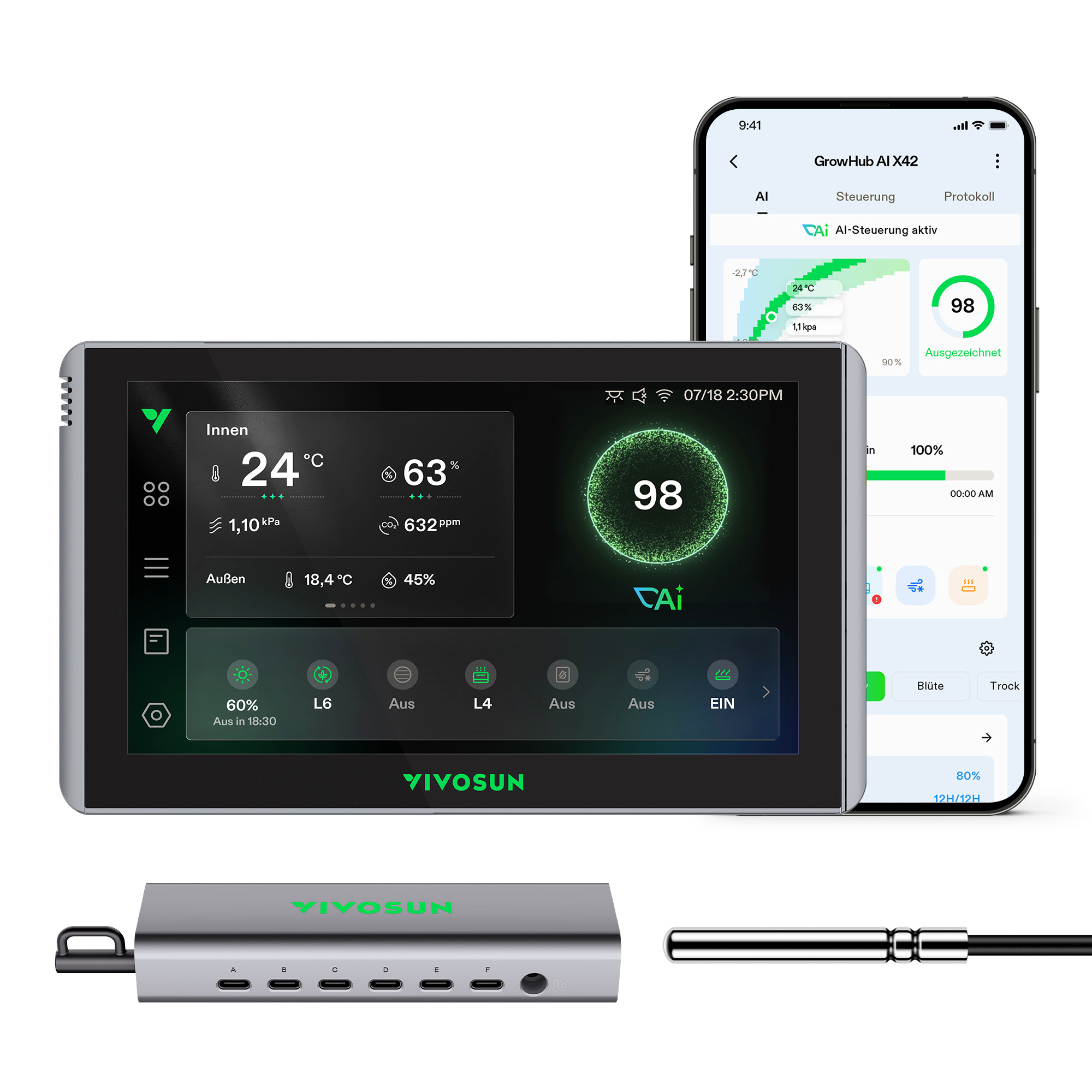 X42 AI Controller for Grow Tent, All-in-One Grow Automation System with ...