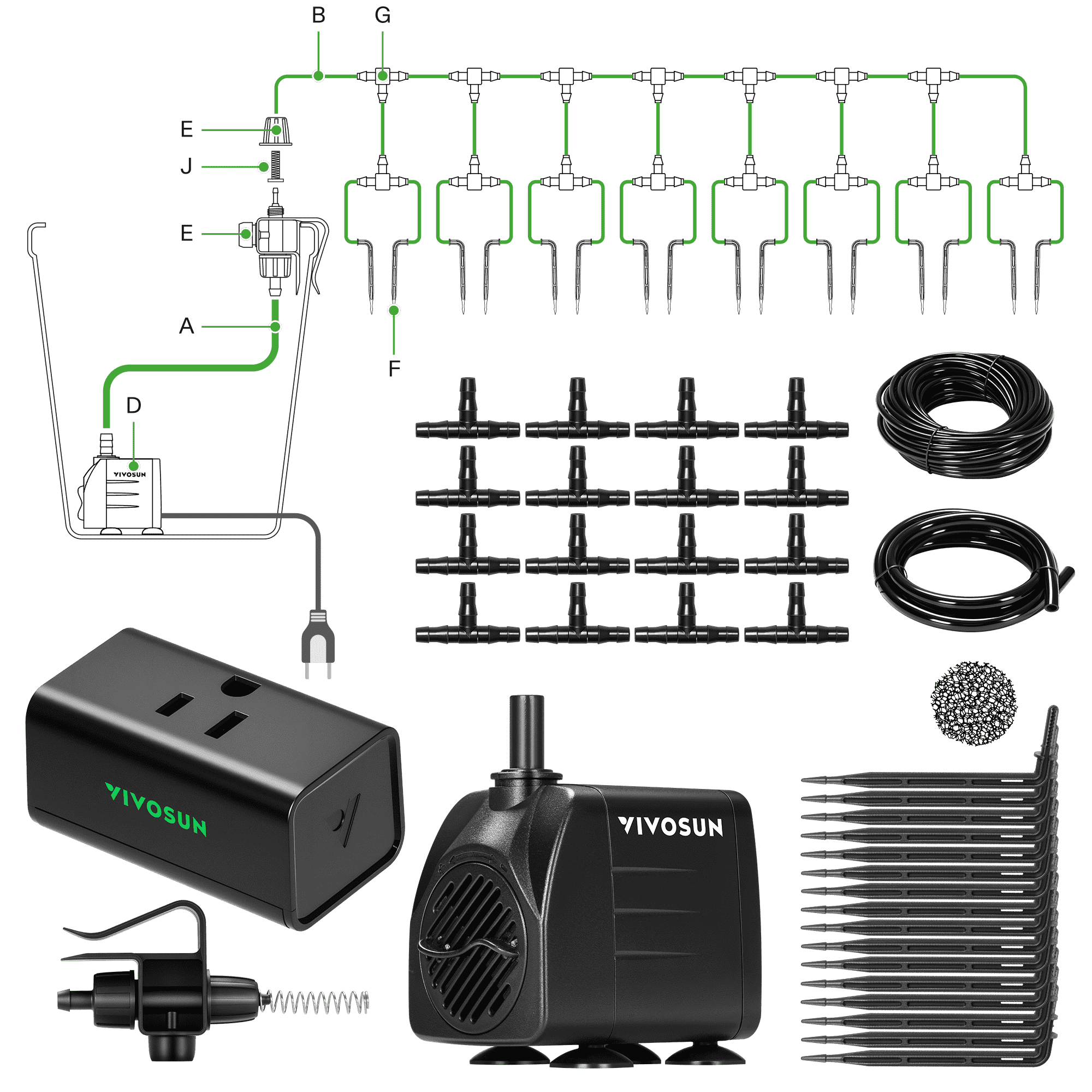 Drip Irrigation Module FlexFeed Automatic Drip Irrigation Kit for Indoor & Outdoor Plants ...