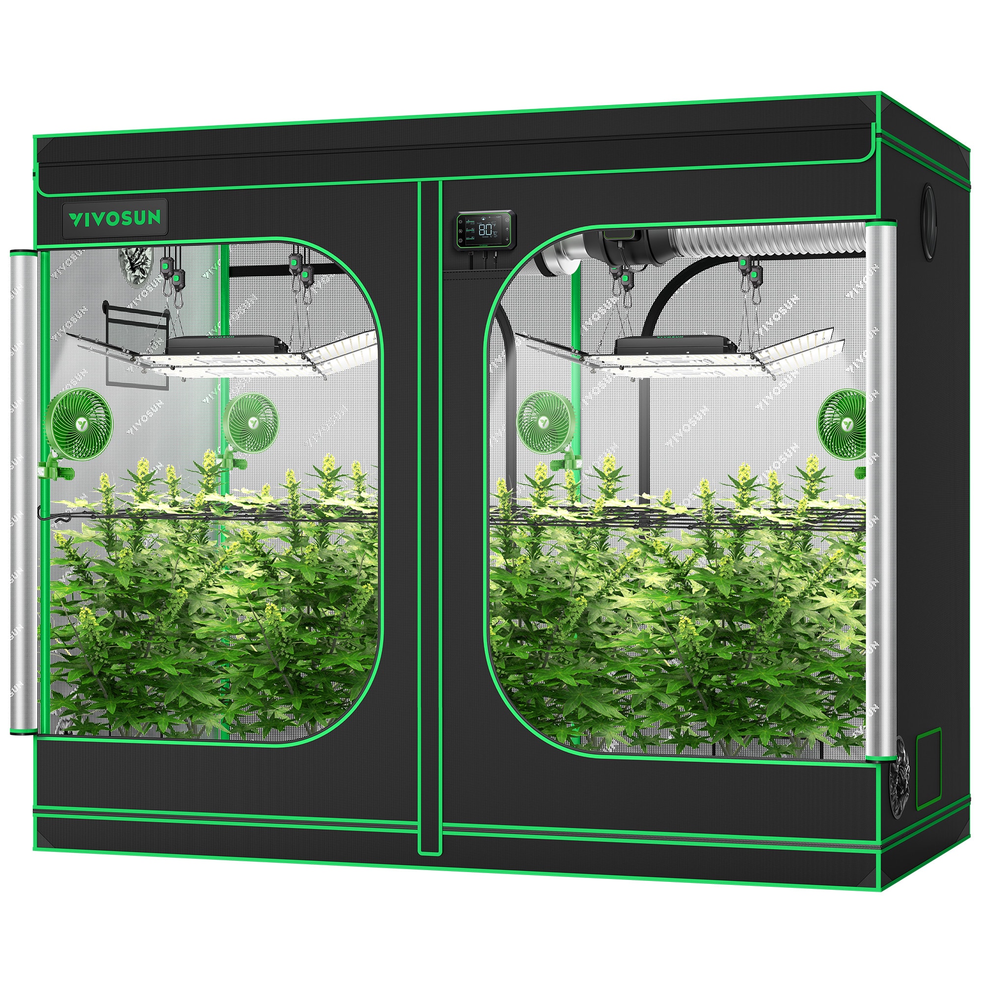 VIVOSUN Smart Grow Tent Kit GIYSGS84 8x4, 8Plant Complete System