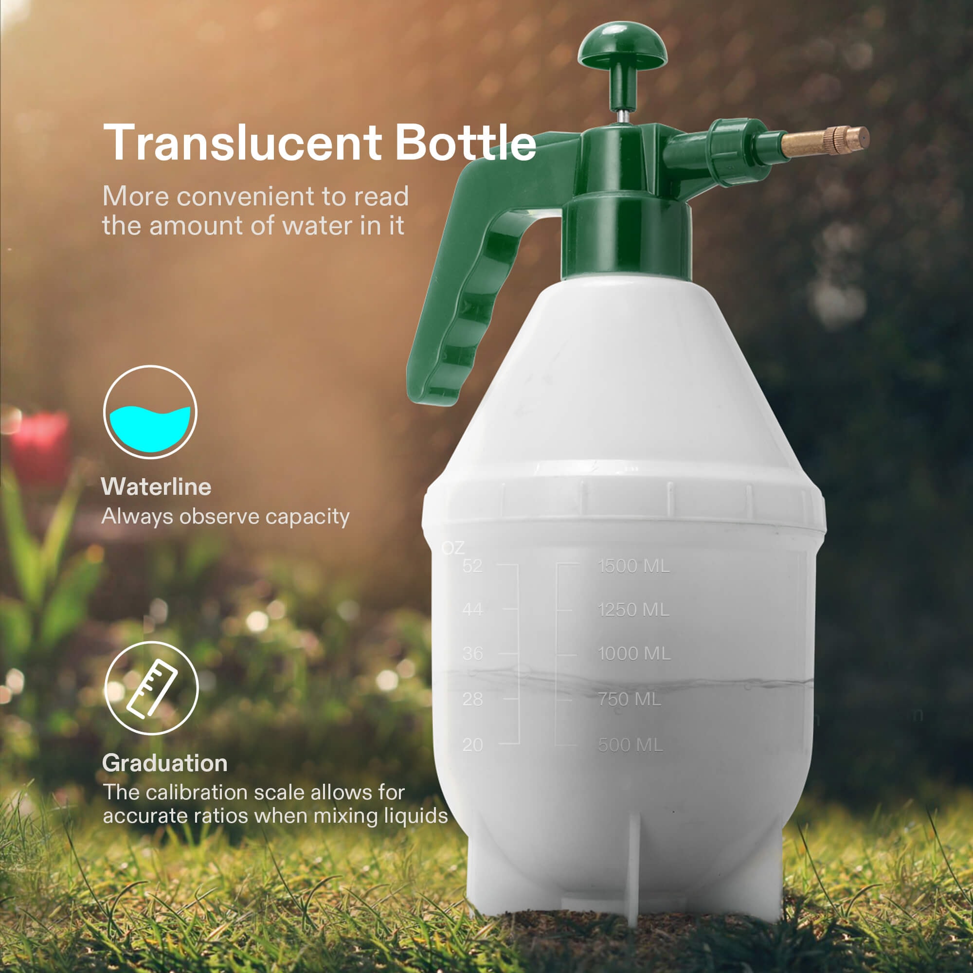 VIVOSUN Drucksprüher 4L - Vielseitiger Garten Helfer