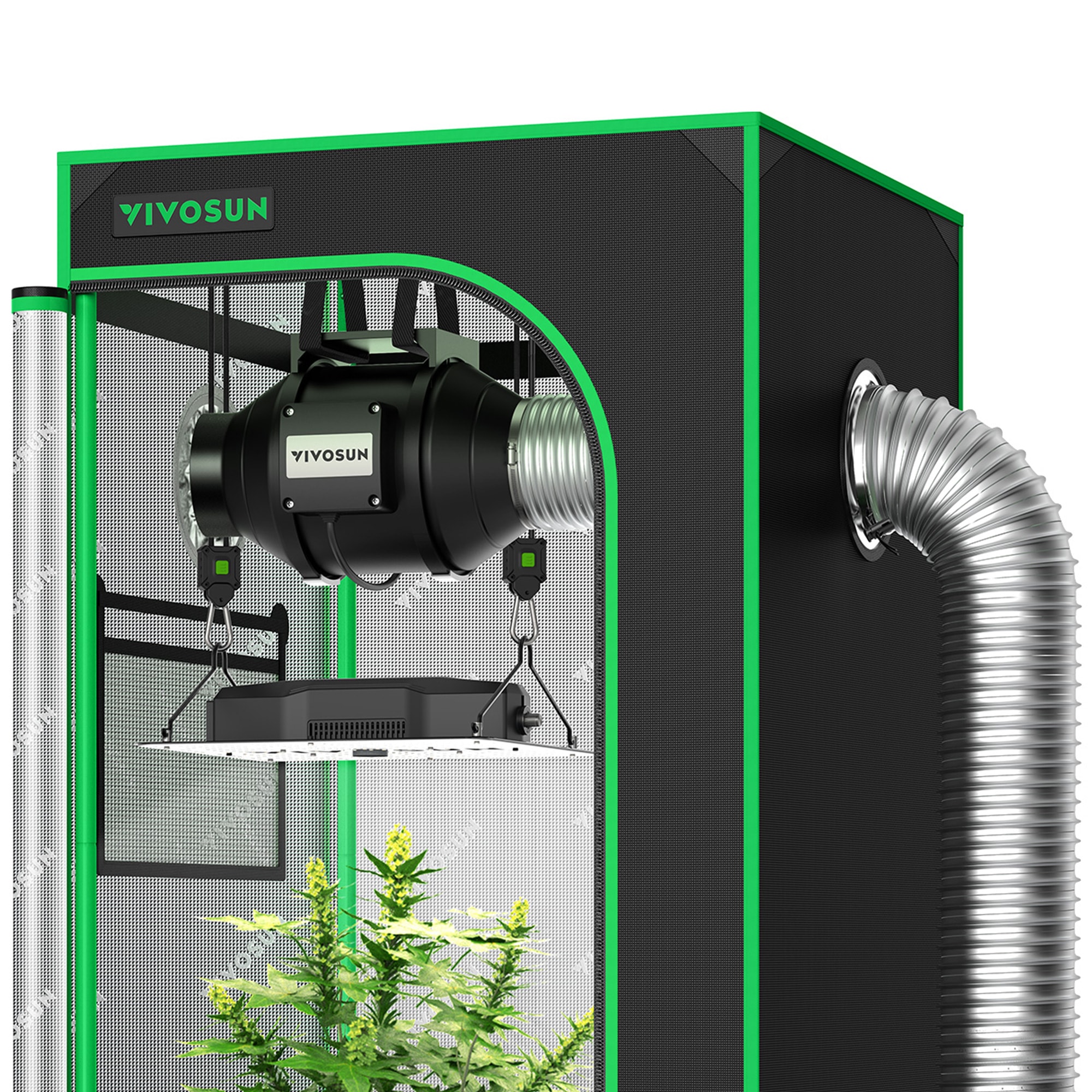 グロウテントセット　VIVOSUN Amazon.com: VIVOSUN 2 x 2 ft. Grow Tent Kit Complete, 24