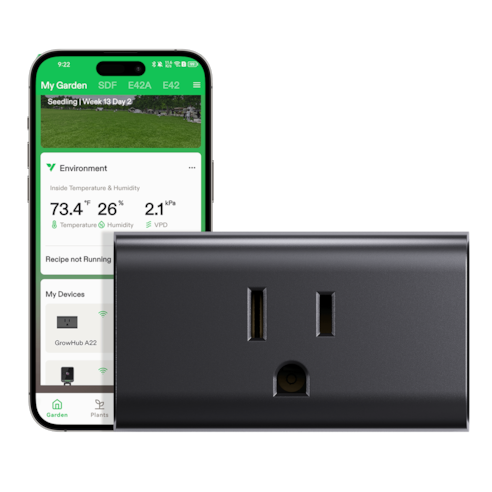 GrowHub A10 Controller, Smart Plug, 15A 1800W, Remote Control, Compatible with Vivosun App for Grow Tent