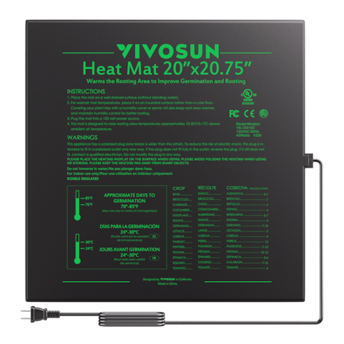 Seedling Heat Mat 20″ x 20.75″