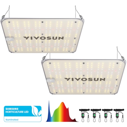 2-Pack VS1000E Full Spectrum LED Grow Light Board 100W, High PPFD & Low Heat, 2 x 2 Ft. Coverage