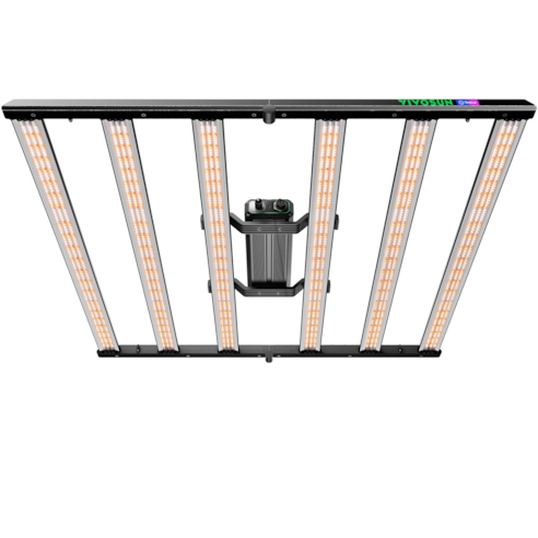 LumaLight 500W LED Pflanzenlampe , Vollspektrum Grow Lampe mit tiefer Canopy-Durchdringung, 120 x 120 cm, GrowHub kompatibel