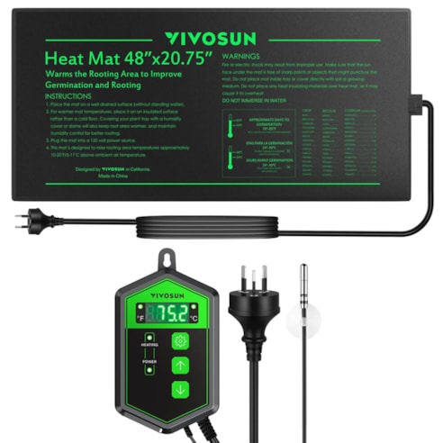 Seedling Heat Mat Digital Thermostat Combo 48″x20.75″