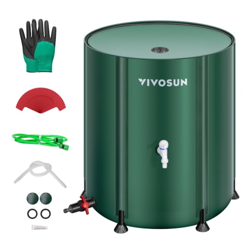 Collapsible Rain Barrel, 100 Gallon, Green