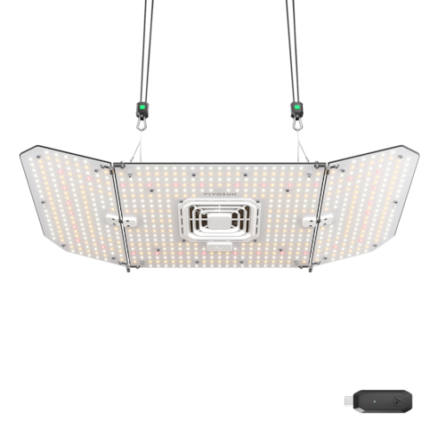 AeroLight A200SE Full Spectrum LED Grow Light 200W, with Integrated Circulation Fan & GrowHub E25, Compatible with APP, 4 x 2 Ft. Coverage