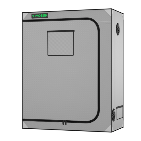 Gray Grow Tent 2x4 G425, 2-4 Plants Use, High Reflective Mylar, 24″ x 48″ x 60″, For Indoor Plants Growing