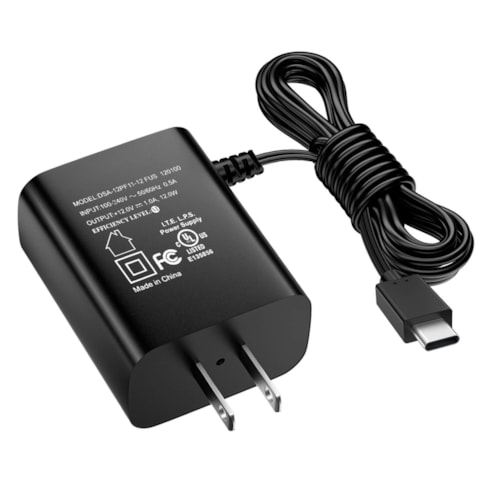 12V Adapter for GrowHub E42A Controller, Power Adapter with USB Type-C Connector 