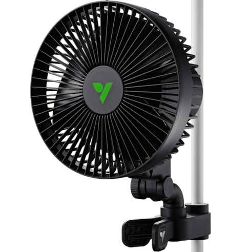 AeroWave A6 Clip Fan für Growzelte, 15 cm automatisch oszillierender Ventilator mit AC-Motor, 1er-Pack