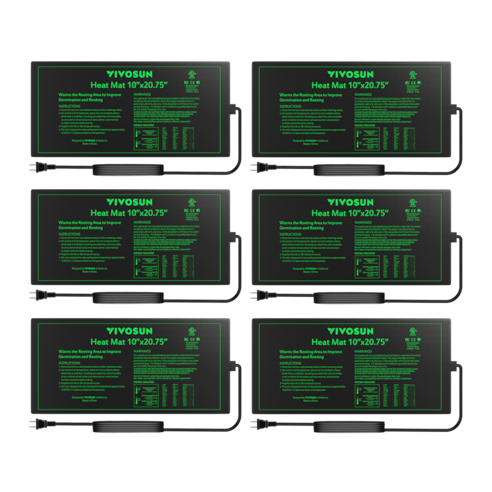 Seedling Heat Mat 10″ x 20.75″ 6-Pack