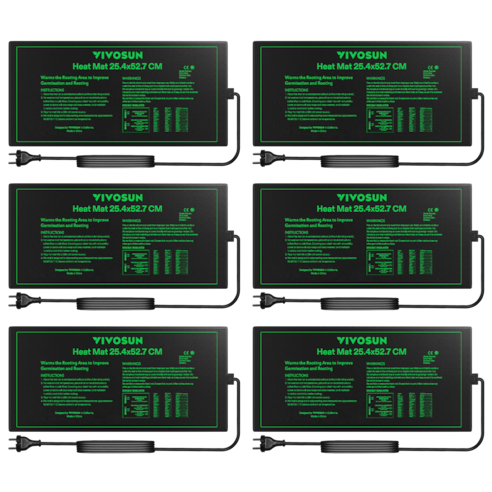 Seedling Heat Mat 10″ x 20.75″ 6-Pack