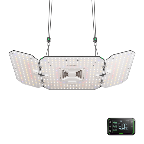 AeroLight Wing AW200 Tunable Spectrum LED Grow Light 200W, with Integrated Circulation Fan & GrowHub E42A, Compatible with APP, 4 x 2 Ft. Coverage