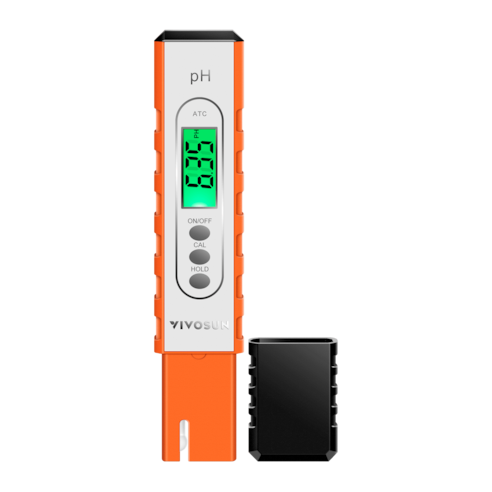 Digital pH Tester Pen, High Accuracy Water Quality Tester, Orange