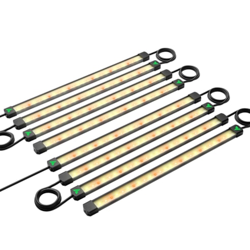 LumaRay Side Lights (8-Bar), Full Spectrum LED Bar Lights, SGS Compatible