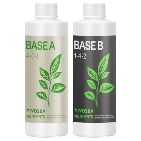 Nutrients Base A & B Bundle, Liquid Fertilizer Supports Vegetative and Flowering Stage, 8oz