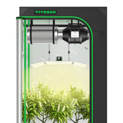 Complete Grow Tent Kit 3x3 Indoor Grow System with GrowHub WiFi Controller, Efficient Ventilation & Full-Spectrum LED Grow Light, 1680D Mylar Lightproof Tent 36"x36"x72"