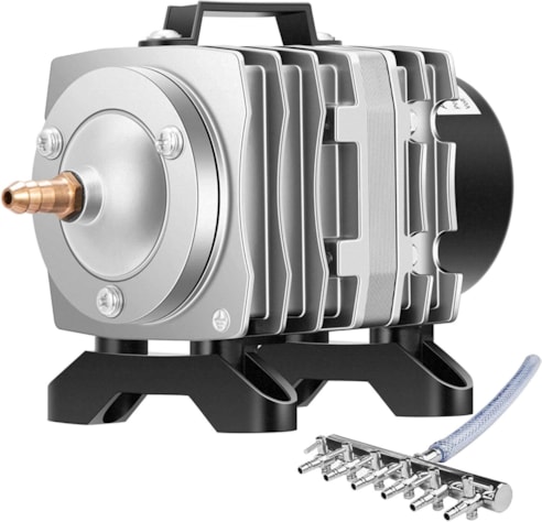 15W 317GPH Air Pump 6 Outlet 20 L/Min for Aquarium and Hydroponic Systems